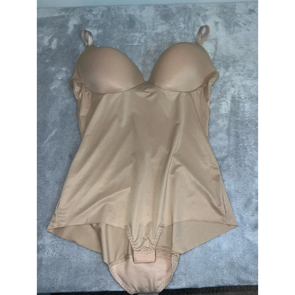 Women's Assets by Spanx Nude Beige Bodysuit L - Picture 3 of 10